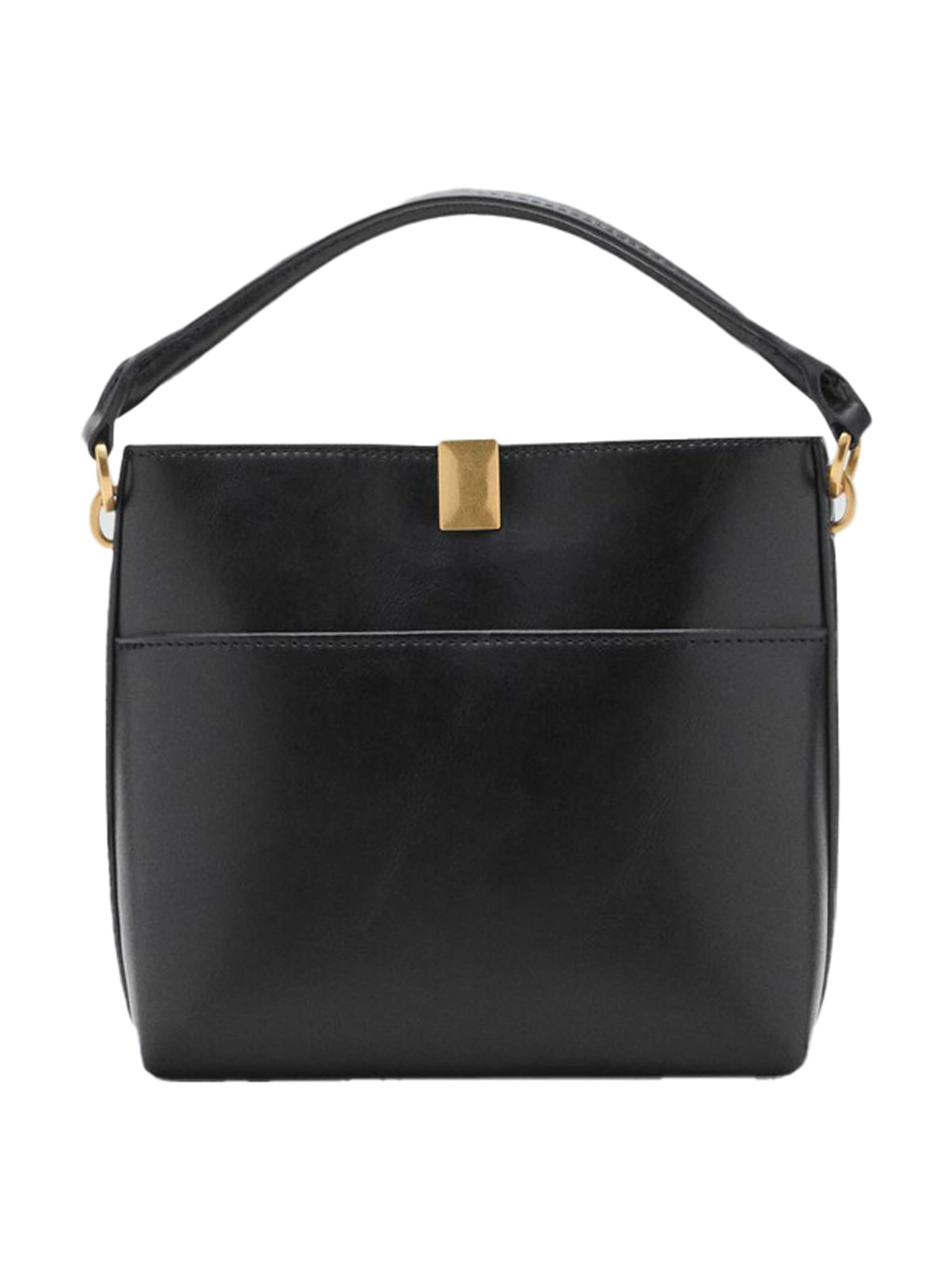 MANGO Taška přes rameno 'DANI' – černá: přední strana