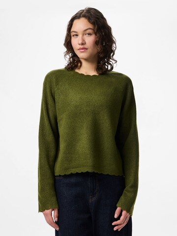 PIECES Pullover 'PCRATH' i grøn: forside