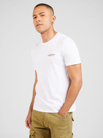 GUESS JEANS Shirt 'American Tradition' in White: front