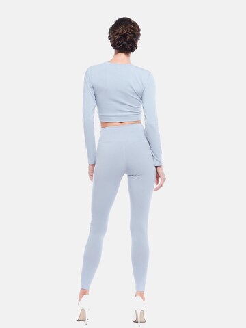 Evoni Funktionsshirt 'Bauchfrei'‌‌‌‌ in Grau