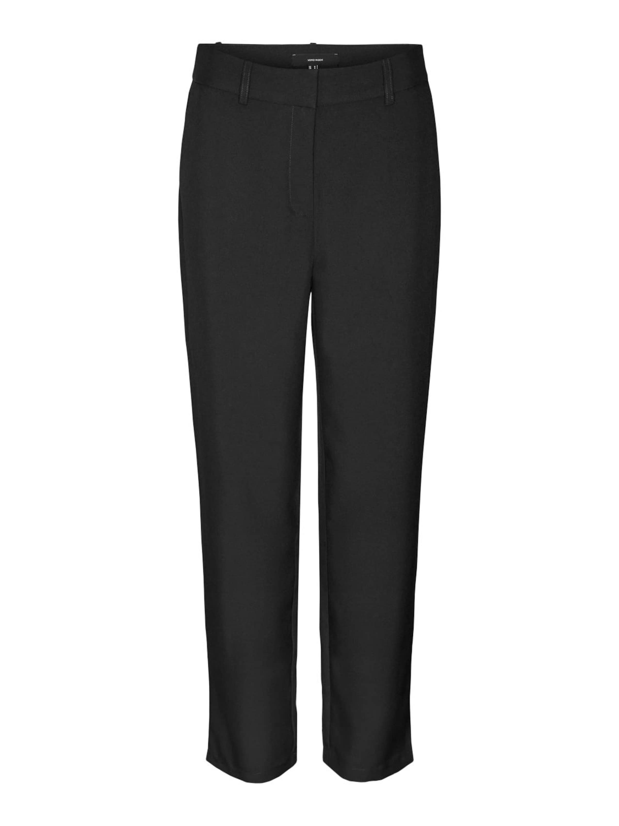 VERO MODA Regular Trousers 'CAPRI' in Black: front