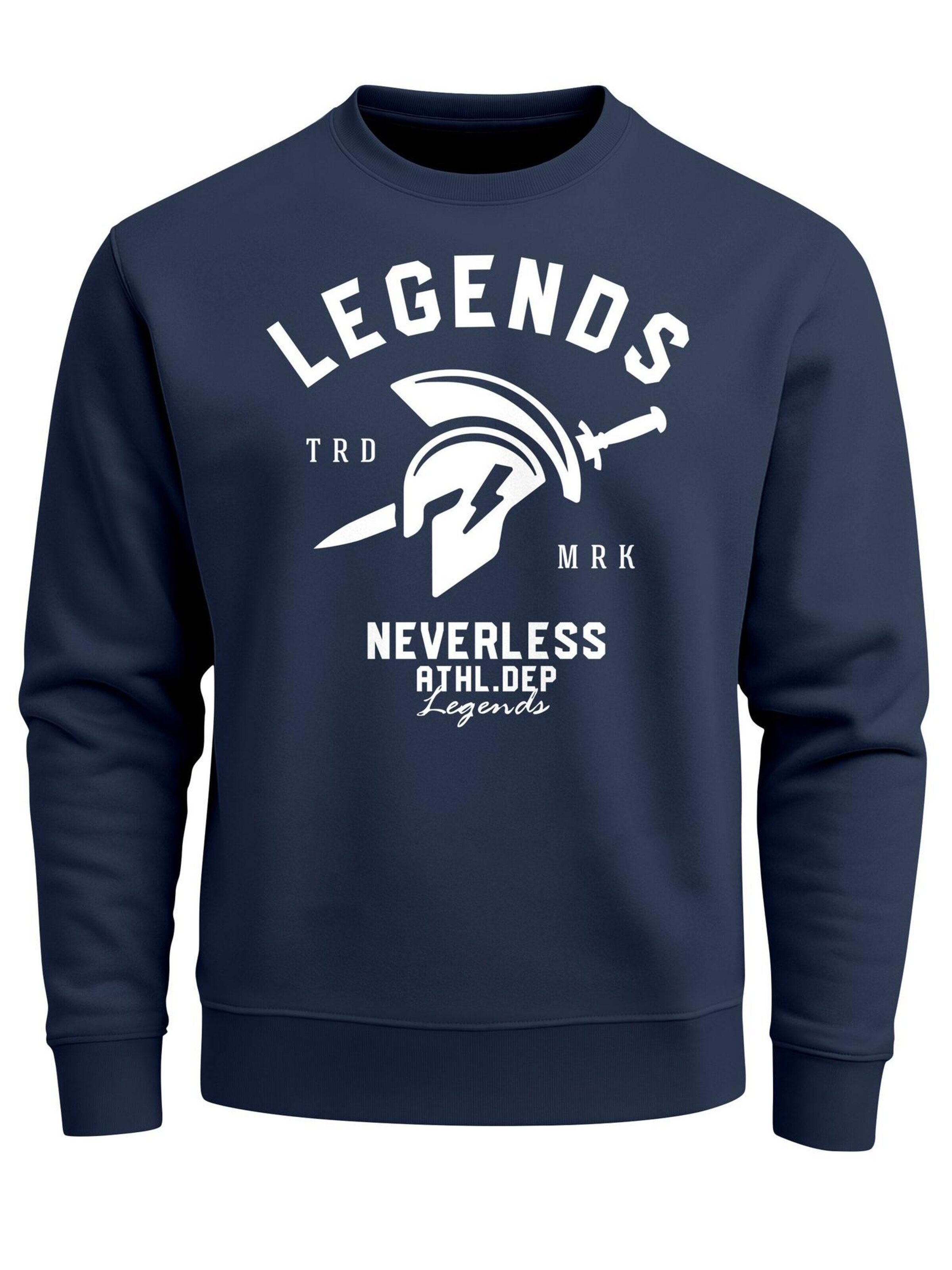 Neverless Sweatshirt 'Legends' in Blue: front