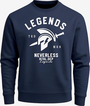 Neverless Sweatshirt 'Legends' in Blue: front
