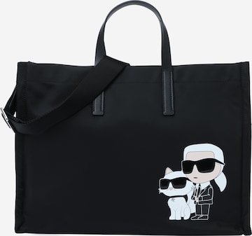 Karl Lagerfeld Μεγάλη τσάντα 'Ikonik 2.0' σε μαύρο: μπροστά