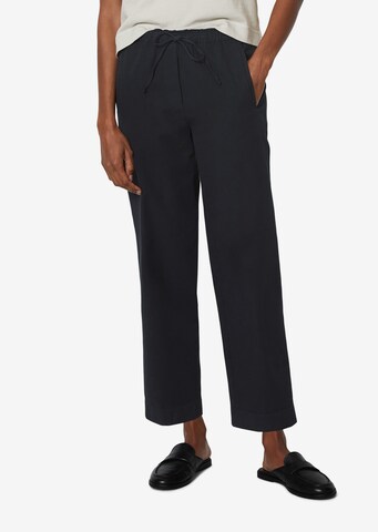 Marc O'Polo Tapered Broek in Blauw: voorkant