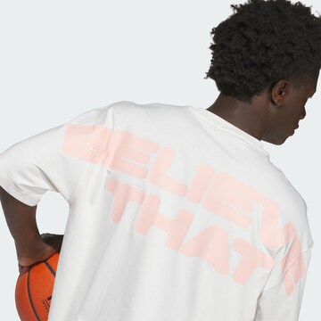 ADIDAS PERFORMANCE Funktionsshirt 'Anthony Edwards Believe That' in Weiß