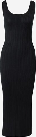 Rochie tricotat de la Abercrombie & Fitch pe negru: față