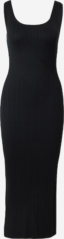 Abercrombie & Fitch Knitted dress in Black: front