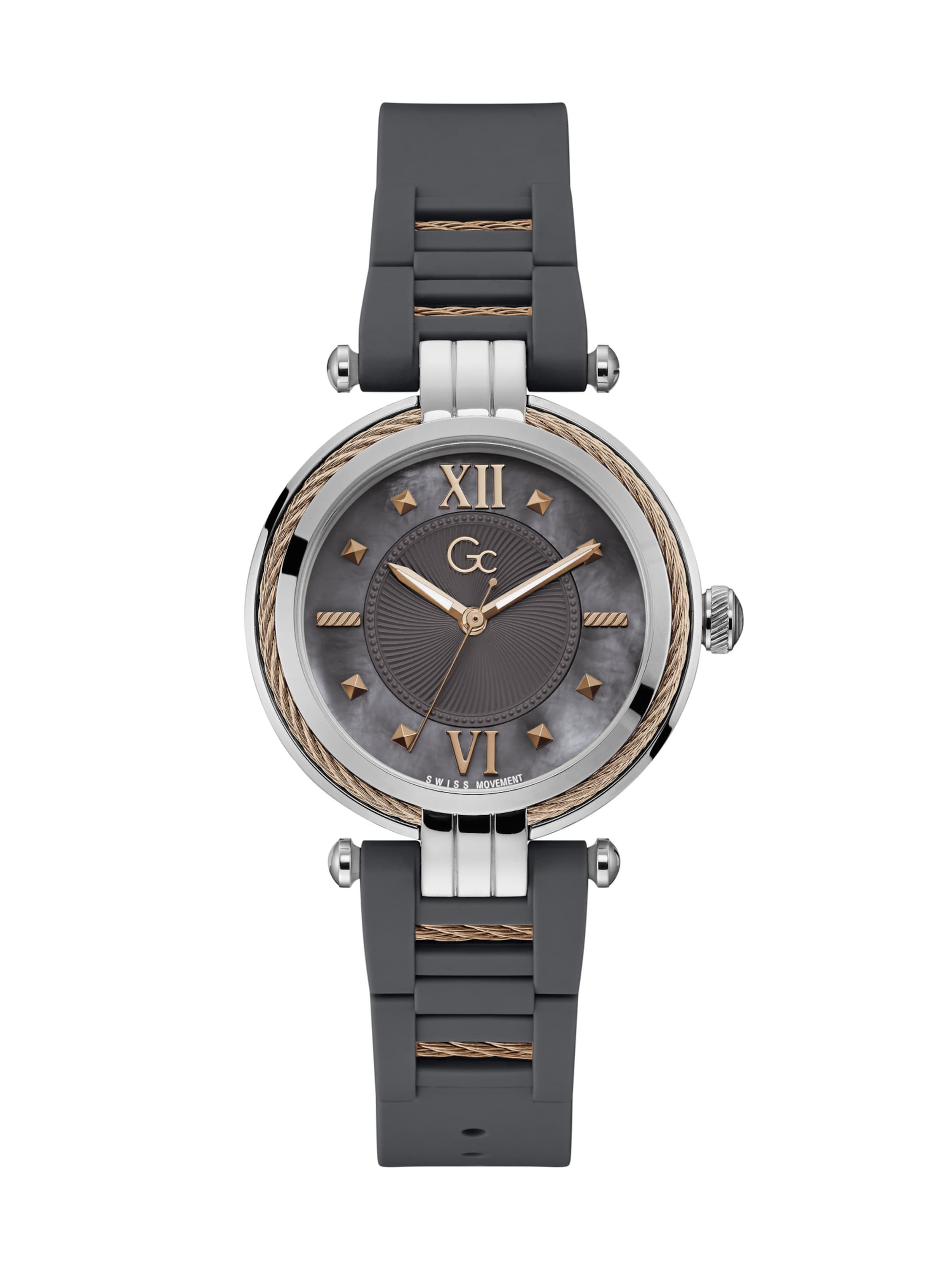 Gc Uhr 'CableBijou' in Grau: Vorderseite