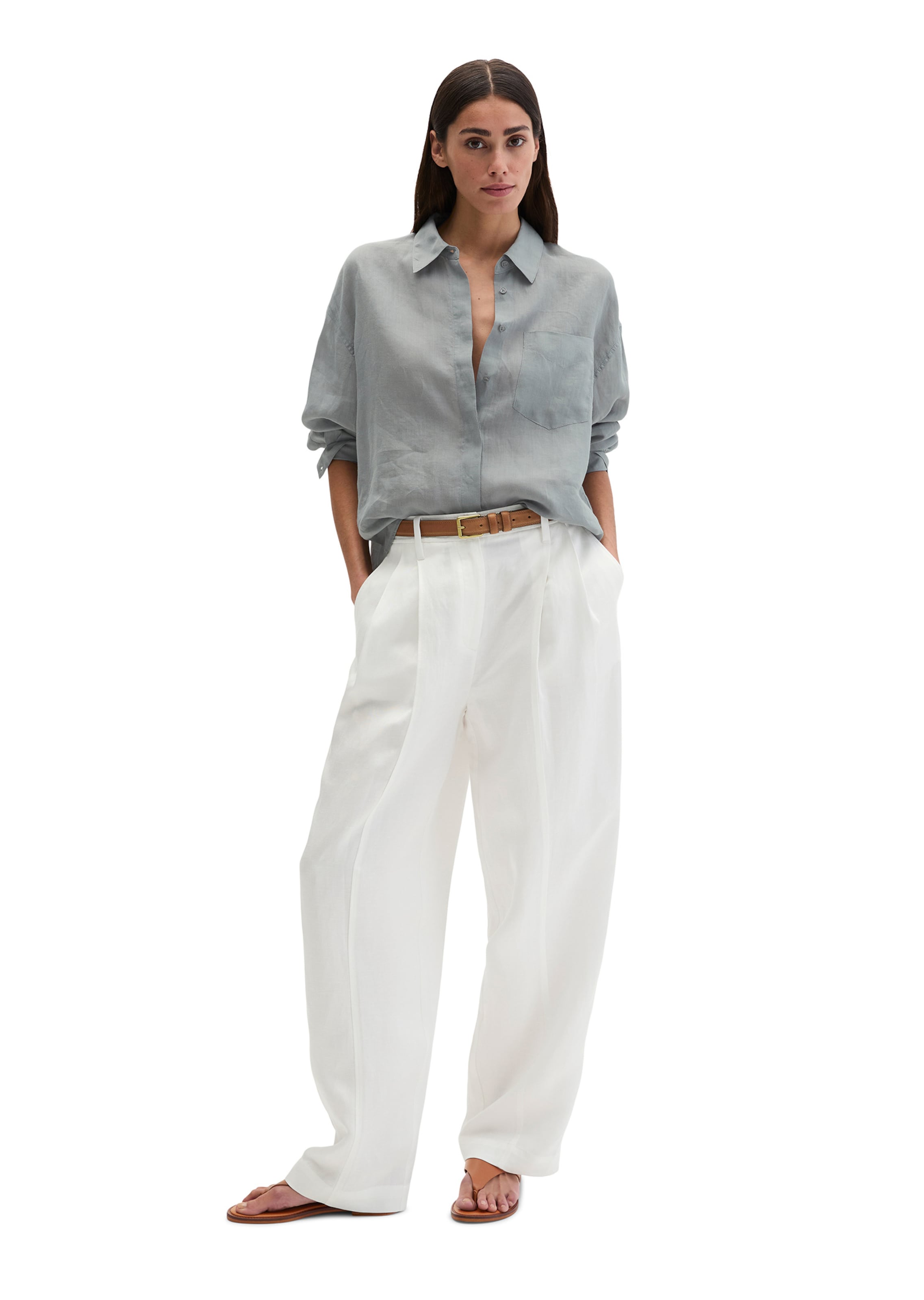 Marc O'Polo Blouse in Grijs