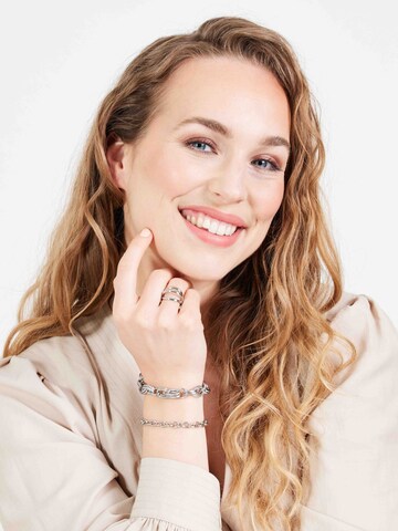 Lucardi Ring in Silver: front