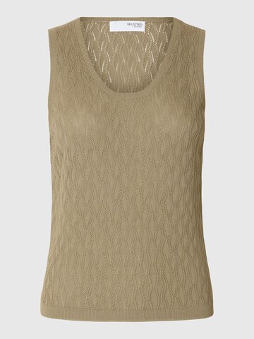 SELECTED FEMME Sticktop 'SFLAgny' i grøn: forside