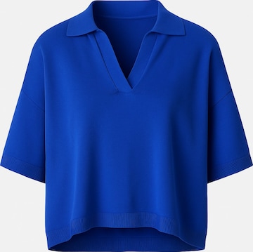 WOMAN VISION Blouse in Blauw: voorkant