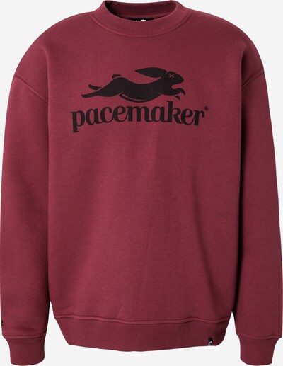 Pacemaker Sweatshirt 'Falk' i burgunder / vinrød / sort, Produktvisning