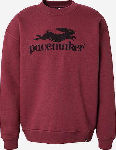 Pacemaker Sweatshirt 'Falk' in de kleur Bourgogne / Wijnrood / Zwart, Productweergave