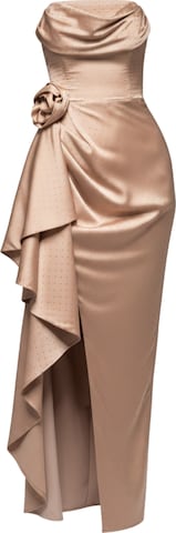 Ombre Evening dress in Beige: front