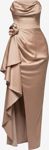 Ombre Evening dress in Beige: front