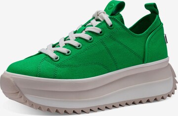 TAMARIS Sneakers laag in Groen: voorkant