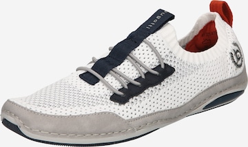 bugatti Αθλητικό παπούτσι με κορδόνια 'Turaco' σε λευκό: μπροστά