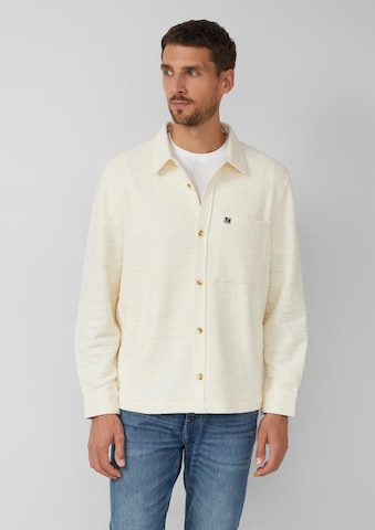 Coupe regular Chemise s.Oliver en beige : devant