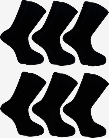 Chaussettes 'Sportsocken' El Sueno en noir : devant