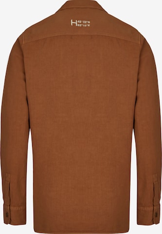 HECHTER PARIS Regular fit Overhemd in Bruin