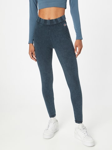 Champion Authentic Athletic Apparel Leggings in Blue: front