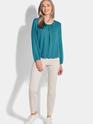 Goldner Bluse in Grün