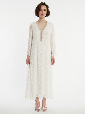 Robe de soirée 'Zaira' Ana Alcazar en blanc