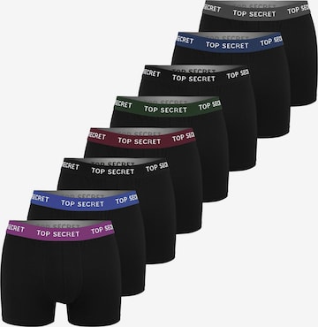 Top Secret Boxershorts in Zwart: voorkant
