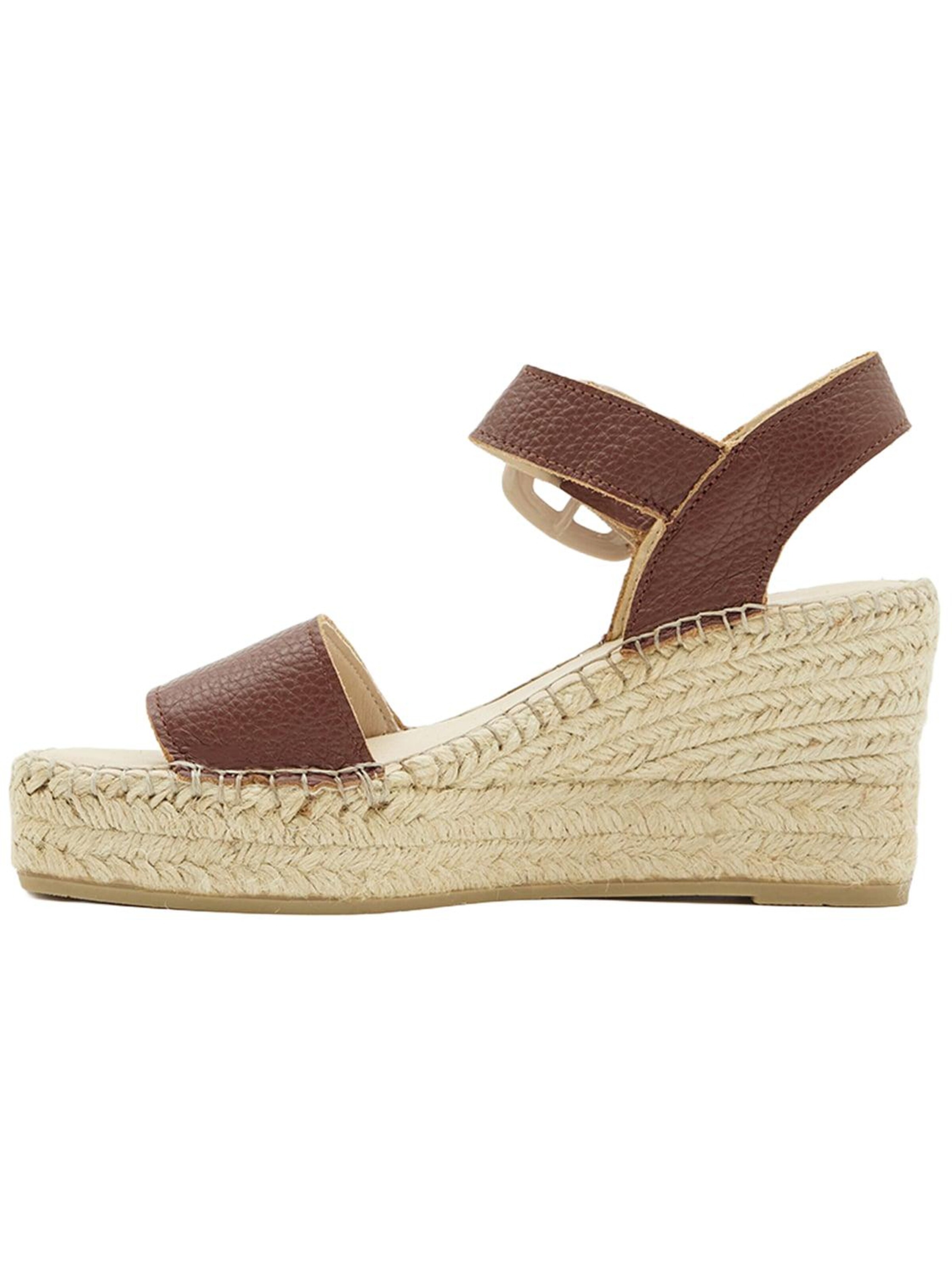 Desa Sandals 'Keilsandalen' in Brown