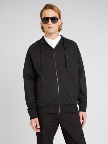 BOSS Sweatjacke 'Steele 85' in Schwarz: predná strana