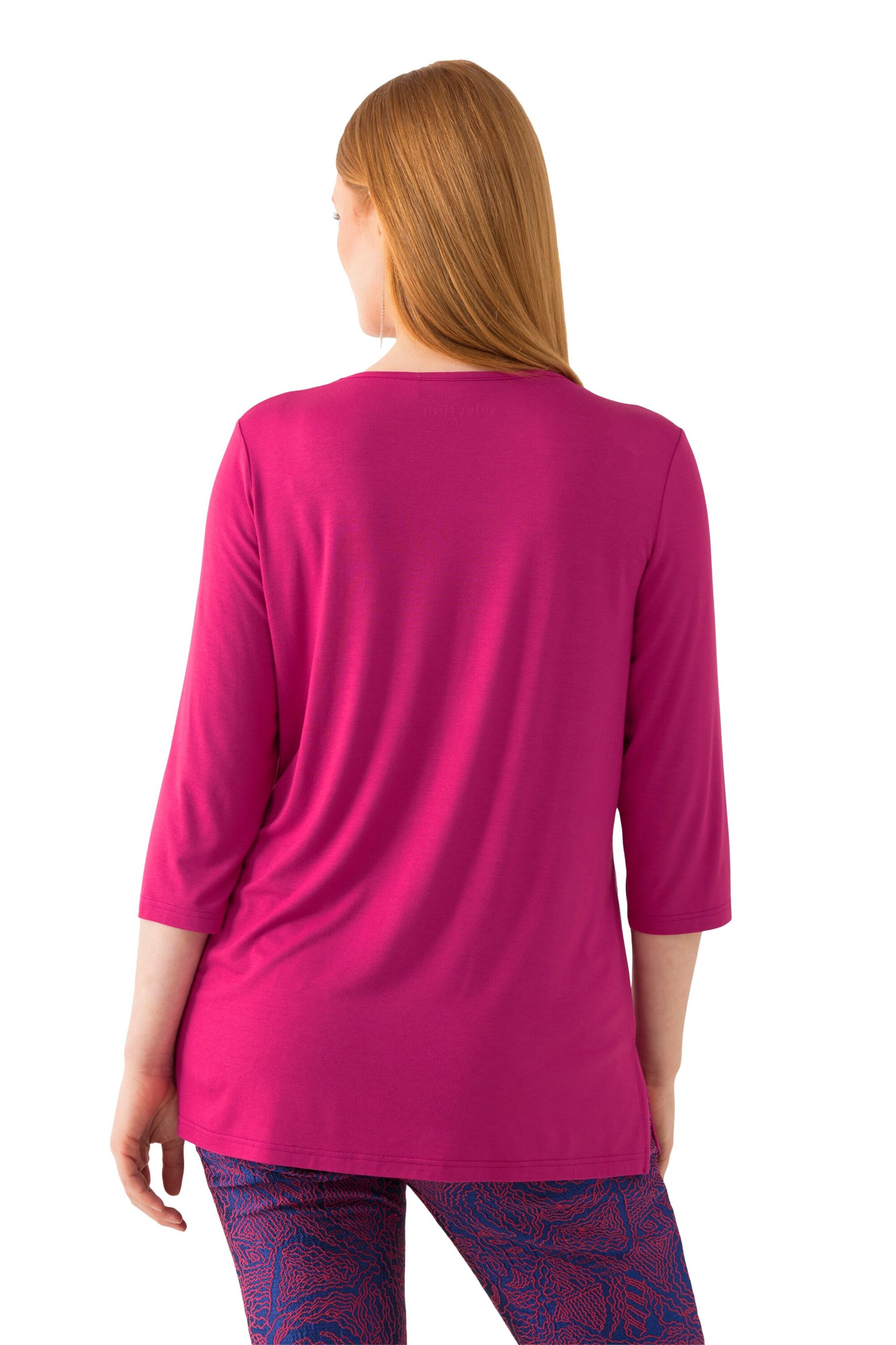 Ulla Popken Shirt in Roze: voorkant
