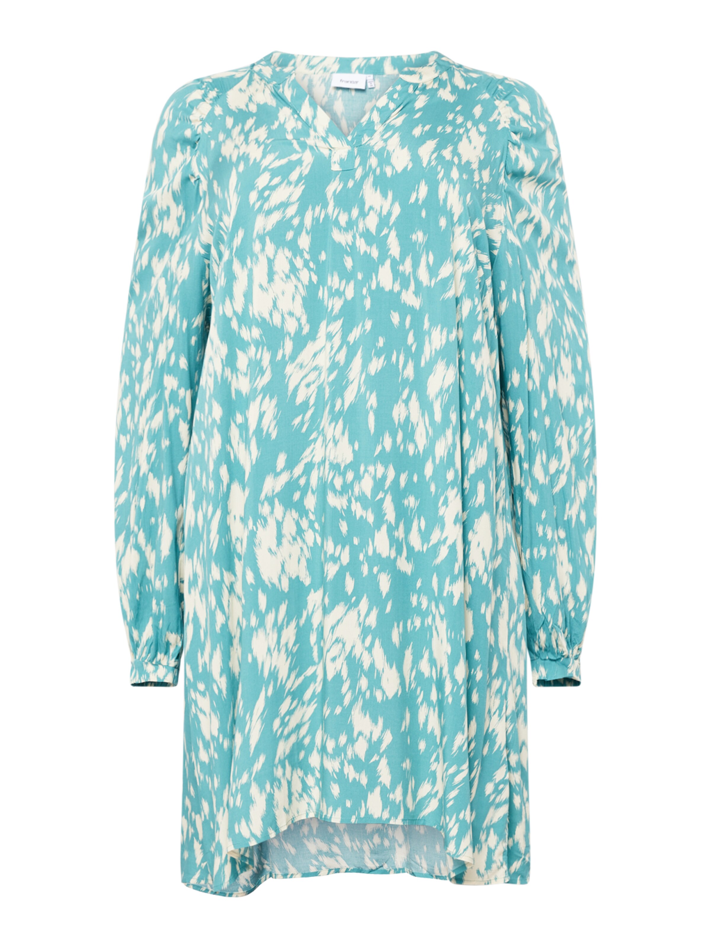 Fransa Curve Dress 'KIRSTEN' in Blue: front