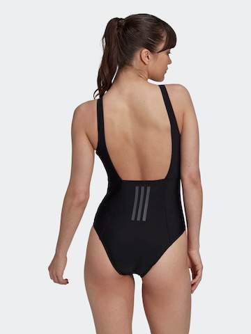 Bustieră Costum de baie sport 'Iconisea 3-Stripes' de la ADIDAS SPORTSWEAR pe negru