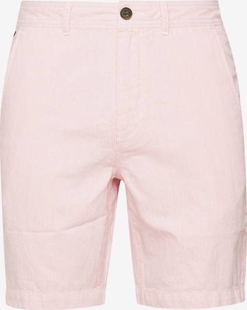 Superdry Regular Broek in Roze: voorkant