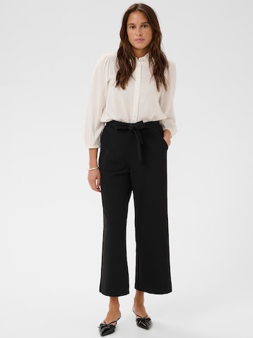 Wide leg Pantaloni 'KAPhoebe' de la Kaffe pe negru
