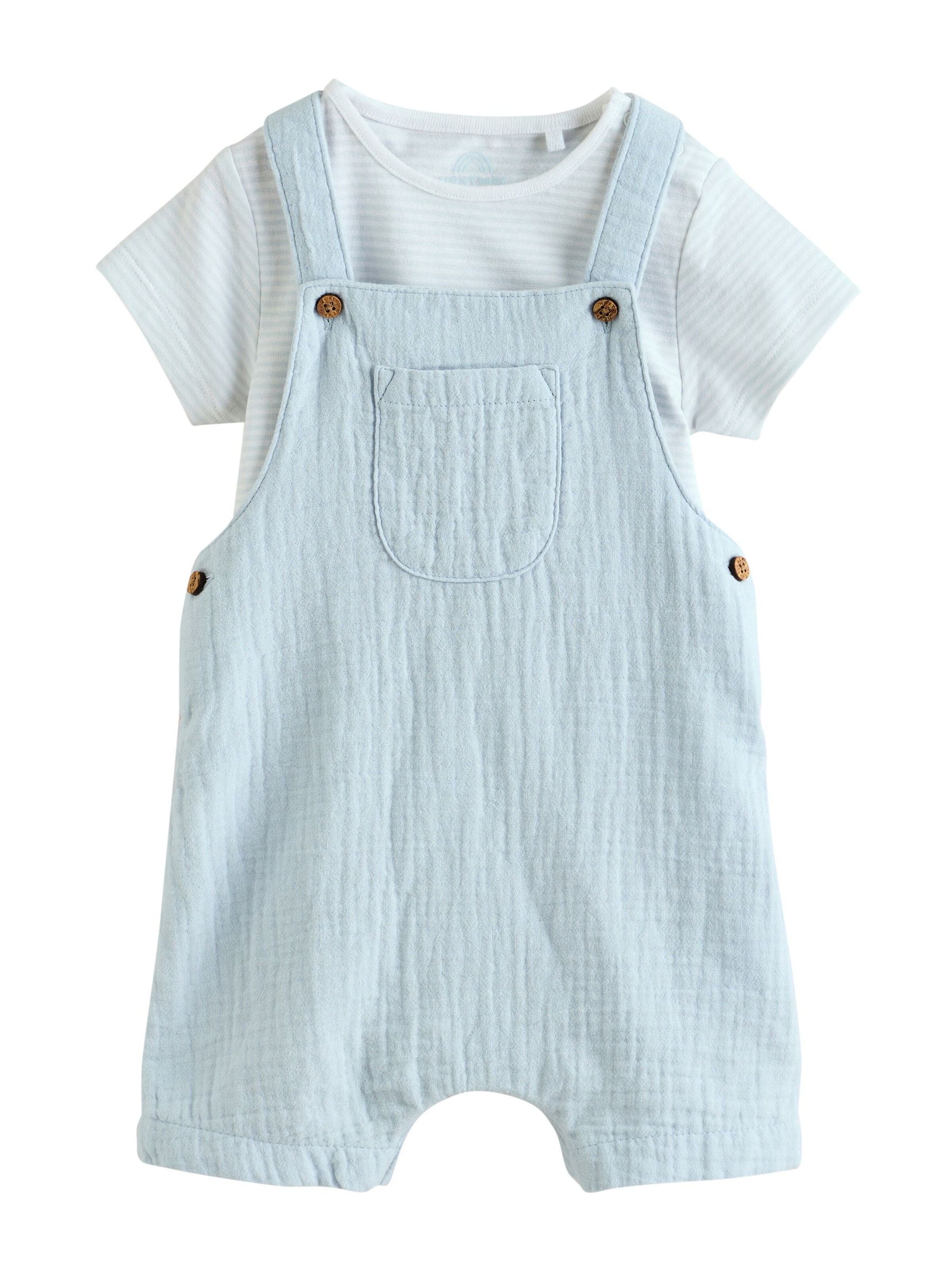 NextHlače s tregerima - plava boja: prednji dio