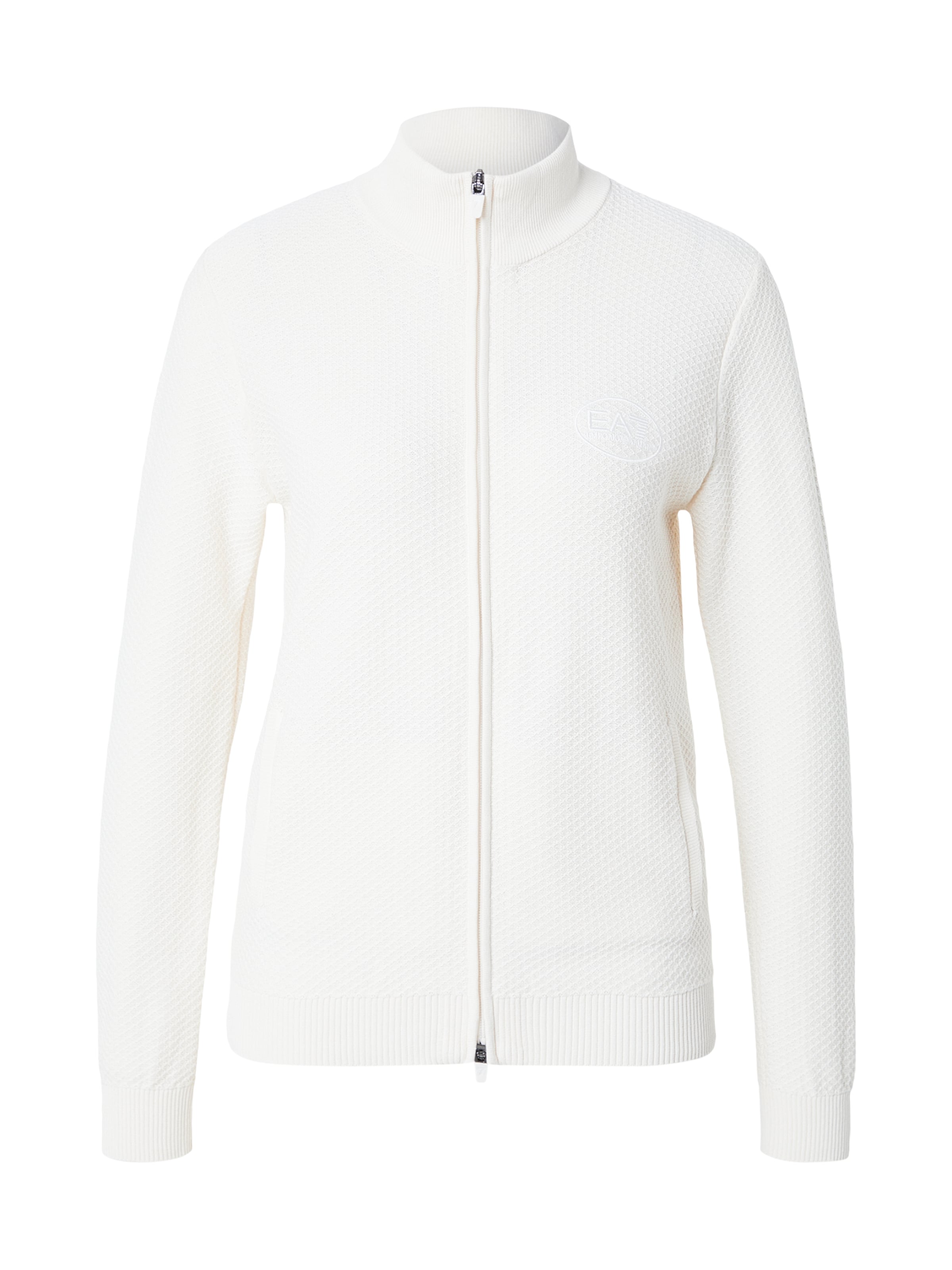 EA7 Emporio Armani Вязаная кофта в Бежевый: спереди