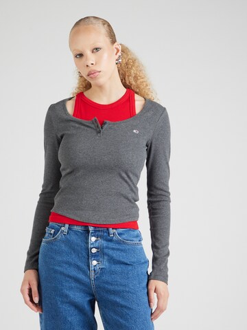 Tommy Jeans Shirt in Grau: Vorderseite
