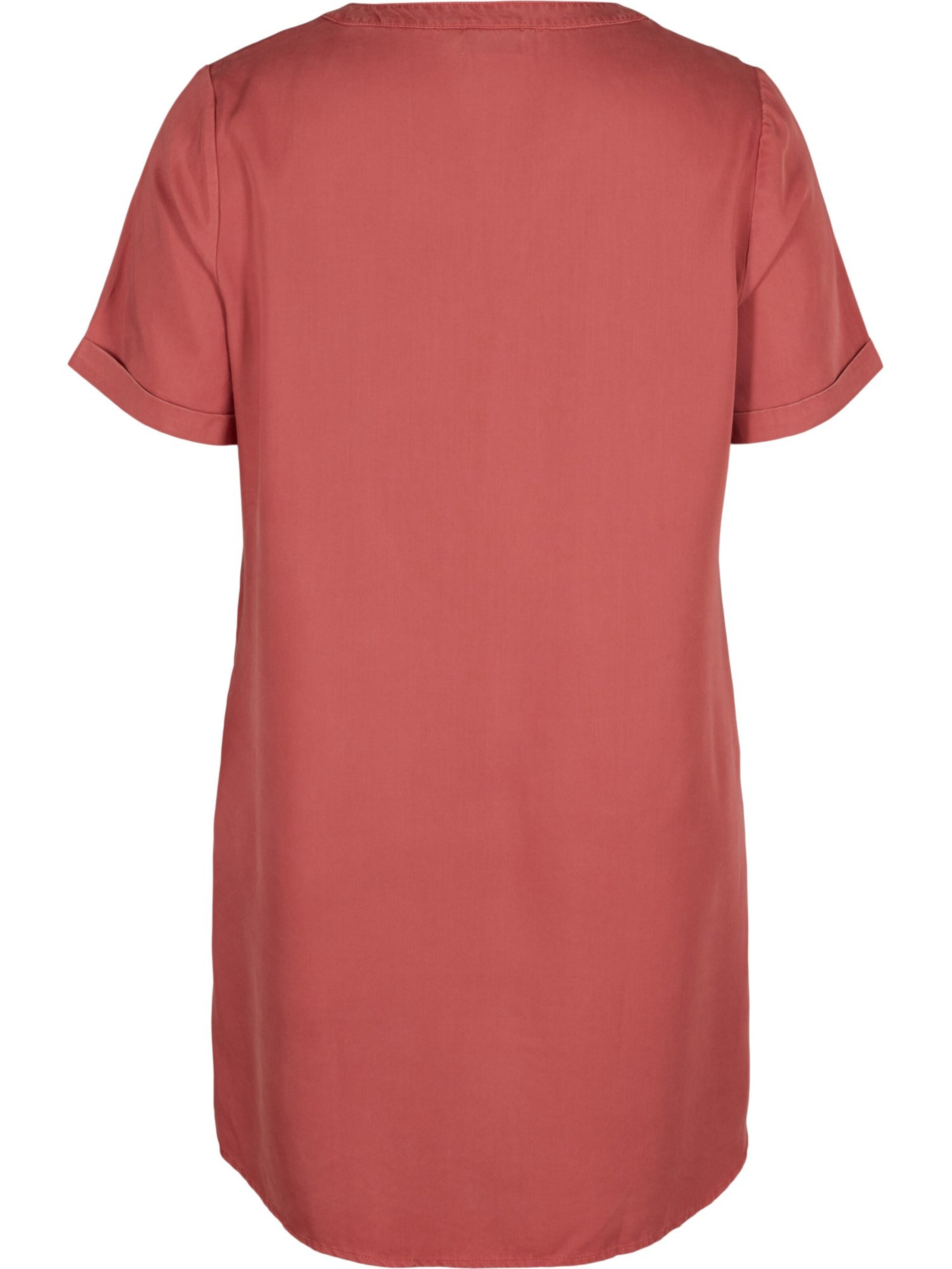 Grandes tailles Robe-chemise Ecaterine Zizzi en Rouge 