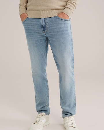 WE Fashion Slim fit Jeans in Blue: front