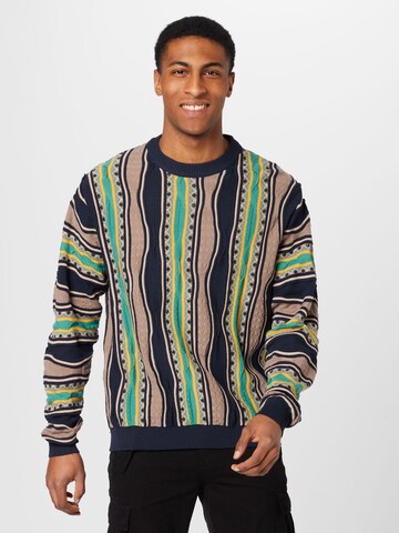 Redefined Rebel Pullover 'Teton' in Blau: Vorderseite