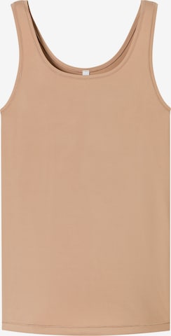 SCHIESSER Unterhemd ' Trägertop - Unique Micro ' in Beige: Vorderseite