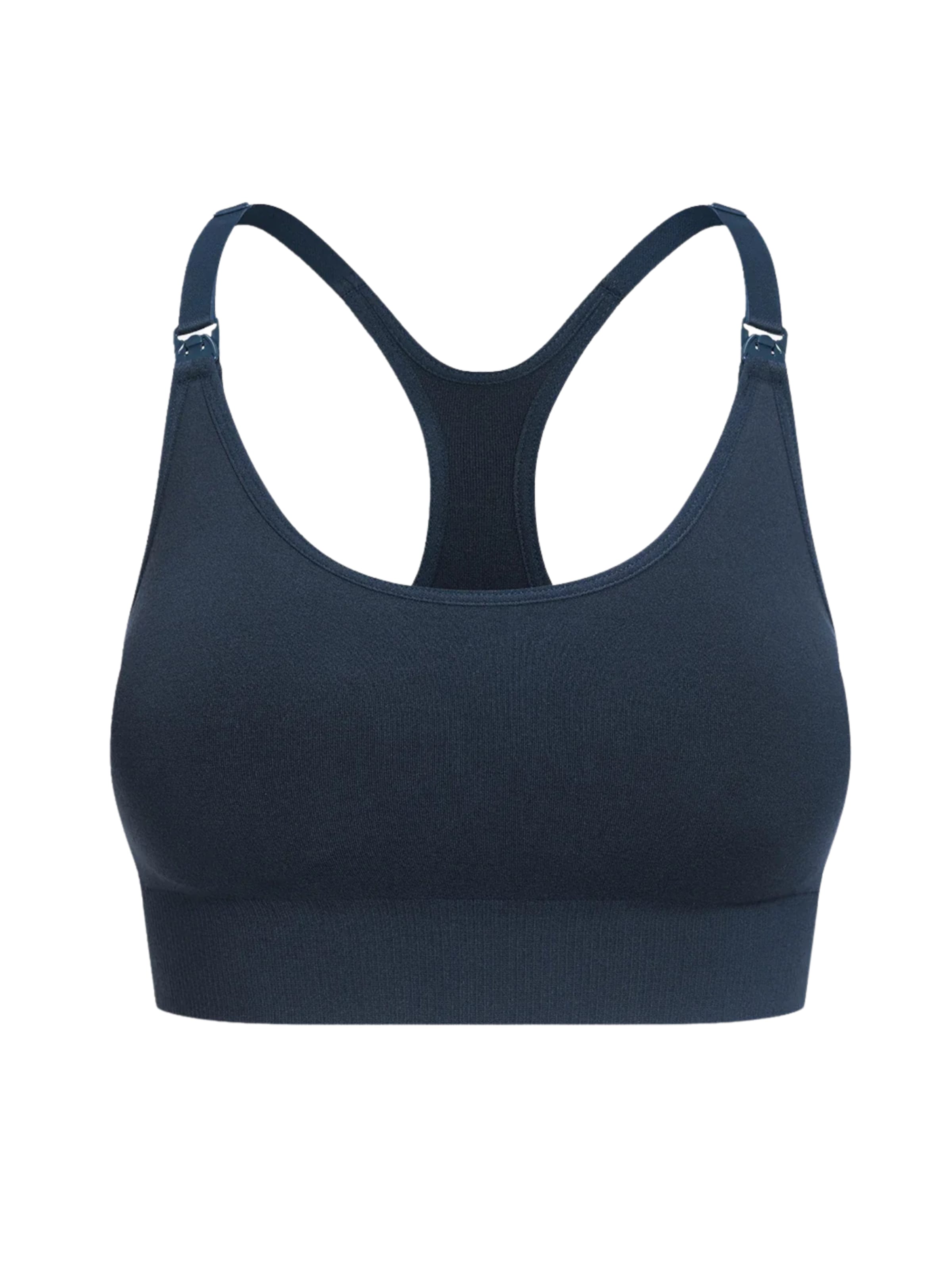 cfab (formerly creamy fabrics) BH 'Seamless Still-Bh mit Rückenstütze'‌‌‌‌‌‌‌ in Blau: Vorderseite