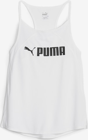 Haut de sport PUMA en blanc : devant