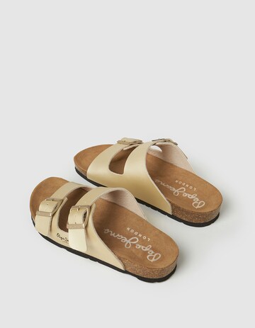 Pepe Jeans Mules 'Oban Claic' in Gold