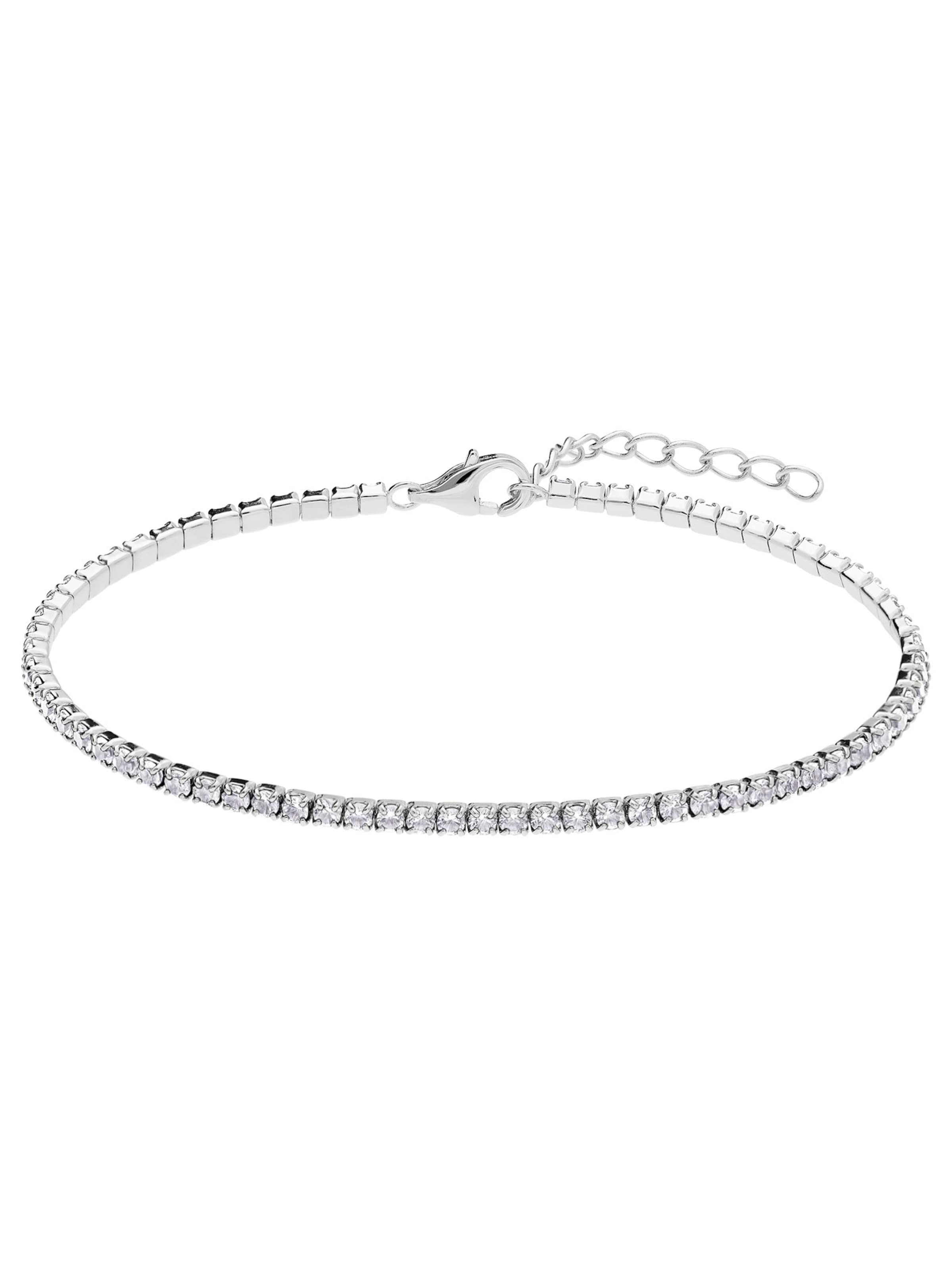 Lucardi Bracelet 'Klassisch' in Silver: front