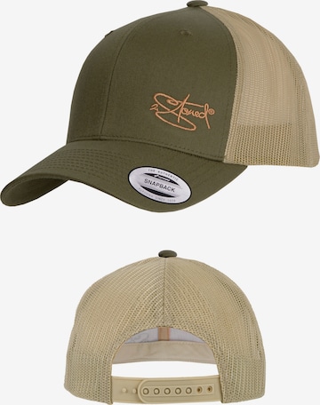 2Stoned Cap 'Flexfit Trucker Retro 2-Tone' in Green: front