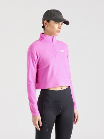 THE NORTH FACE Спортивная кофта 'GLACIER' в Лиловый: спереди